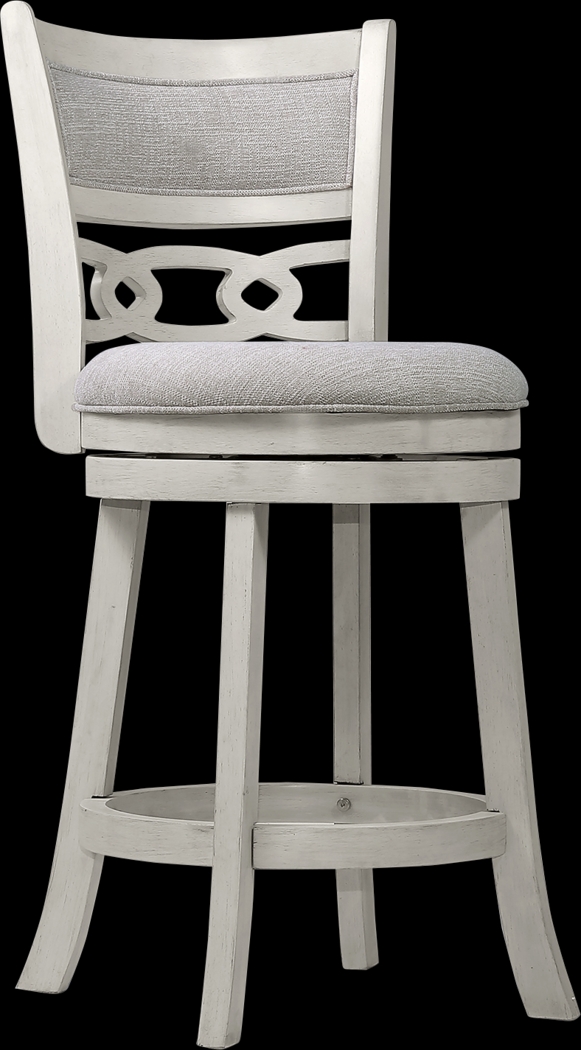 Hasfield White Counter Stool, Set of 2 - Thumbnail - Image 1