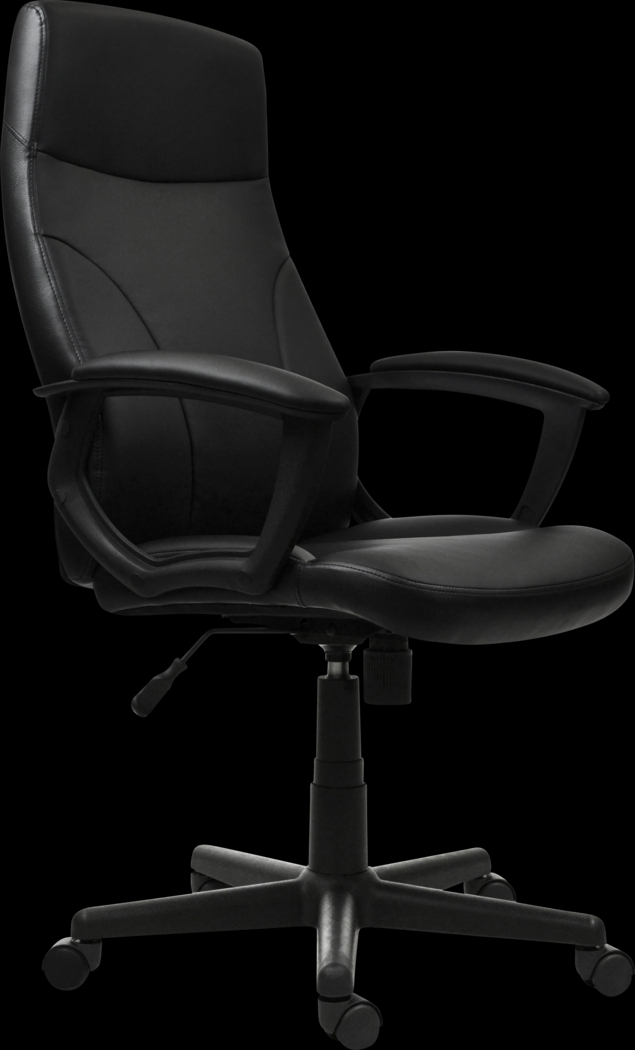 Hasham Black Office Chair - Thumbnail - Image 1