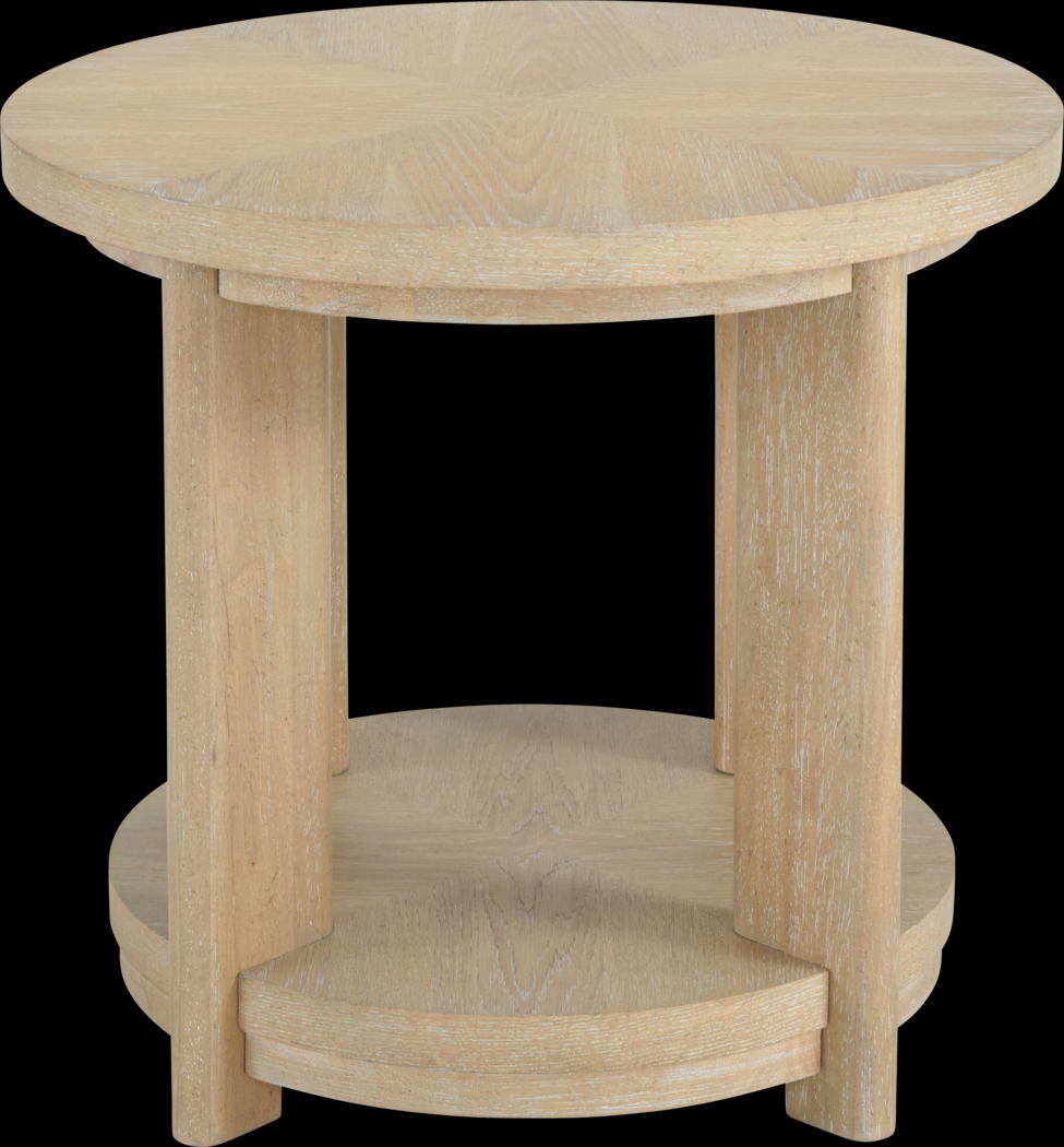 Hasia Beige Accent Table - Thumbnail - Image 3
