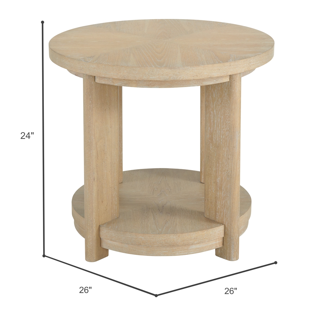 Hasia Beige Accent Table - Thumbnail - Image 5