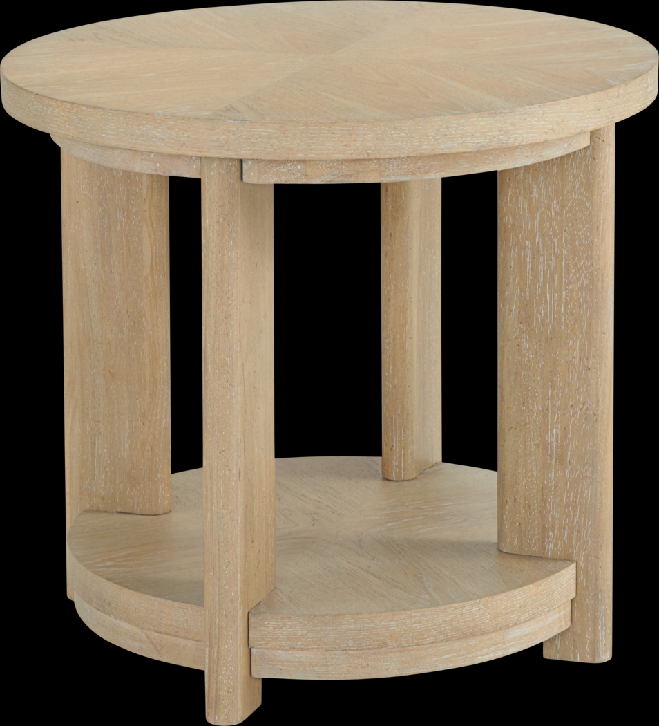 Hasia Beige Accent Table - Thumbnail - Image 1