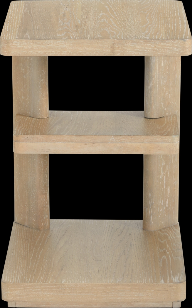 Hasia Beige Chairside Table - Thumbnail - Image 3