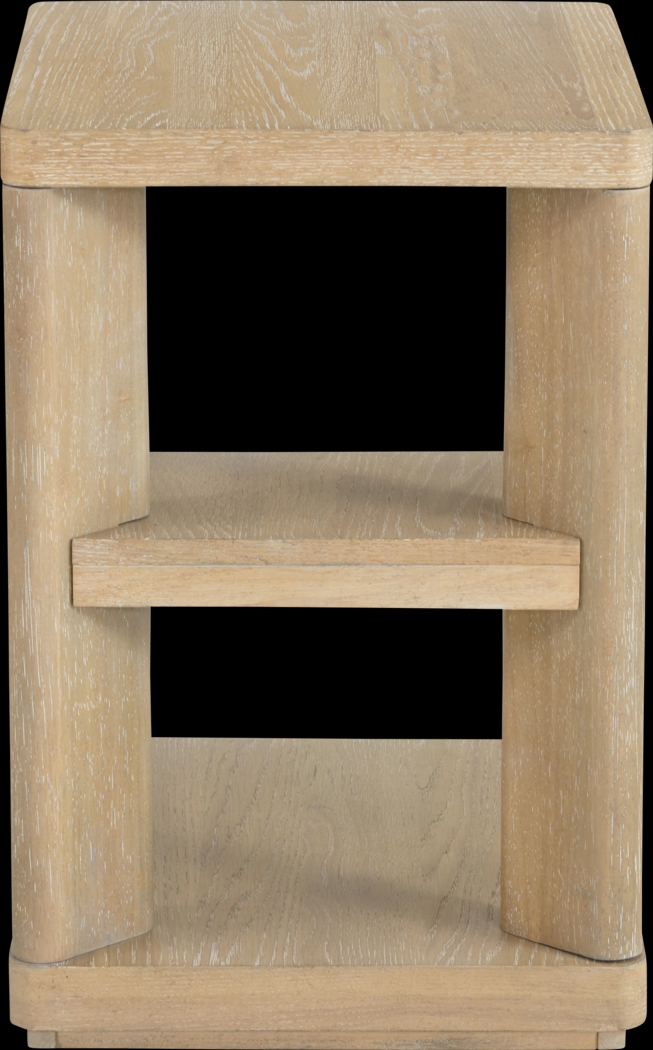 Hasia Beige Chairside Table - Thumbnail - Image 4