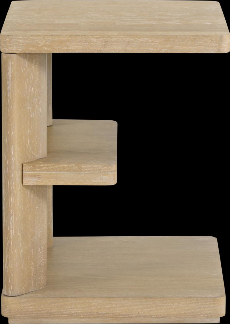 Hasia Beige Chairside Table - Thumbnail - Image 5