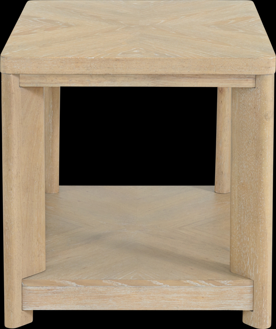 Hasia Beige End Table - Thumbnail - Image 3