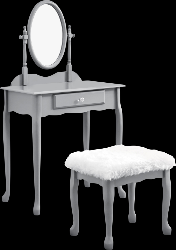 Hassock Gray Vanity Set - Thumbnail - Image 1