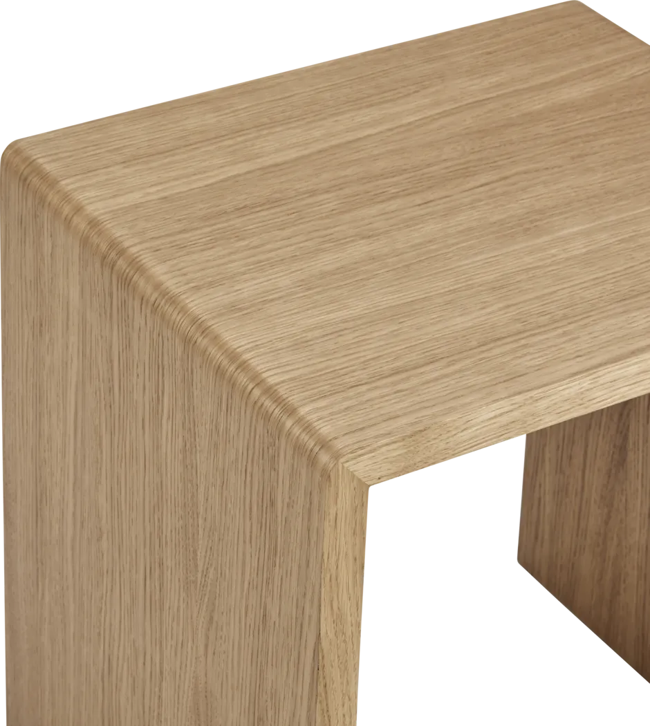 Hatchbar Oak Brown Nesting End Table, Set of 2 - Image 3