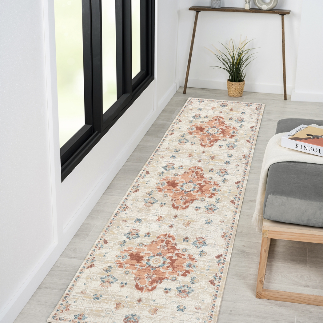 Hatem Rust 2'6 x 8' Runner Rug - Thumbnail - Image 2