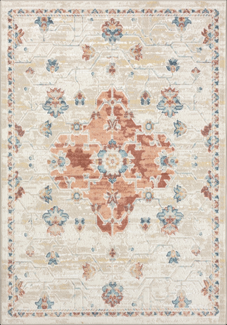 Hatem Rust 7'10 x 9'10 Rug - Thumbnail - Image 1