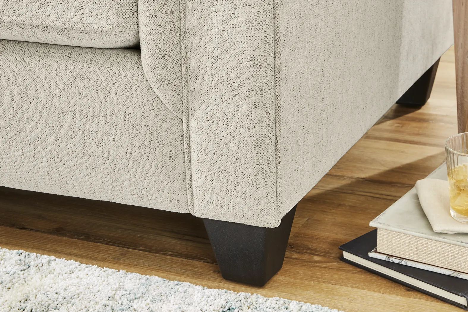 Hathaway Beige 7 Pc Living Room with Sleeper Sofa - Thumbnail - Image 6