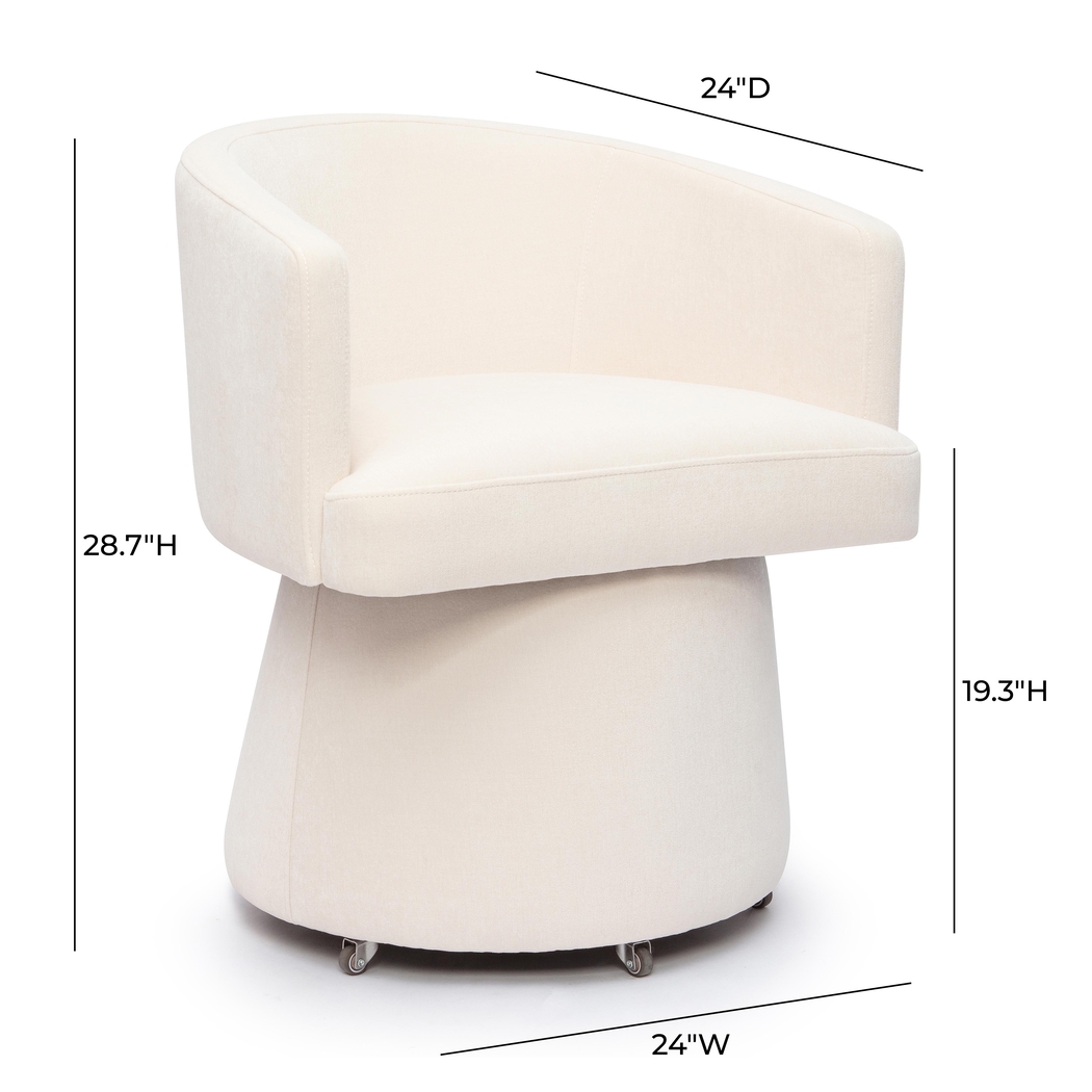 Hatmark Cream Office Chair - Thumbnail - Image 6