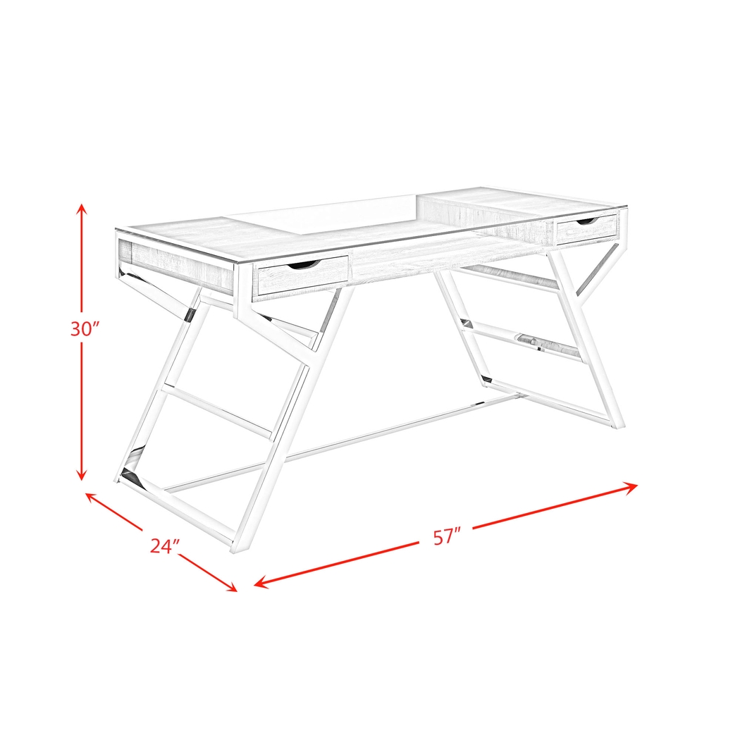 Hattaway Gray Desk - Thumbnail - Image 11
