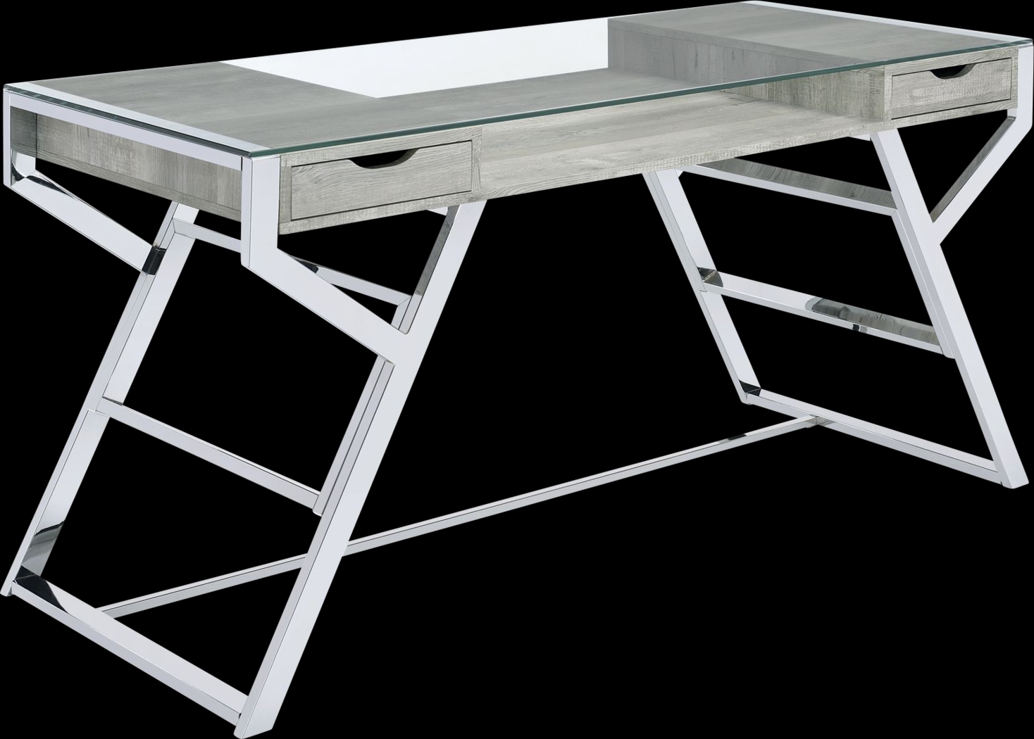 Hattaway Gray Desk - Thumbnail - Image 1