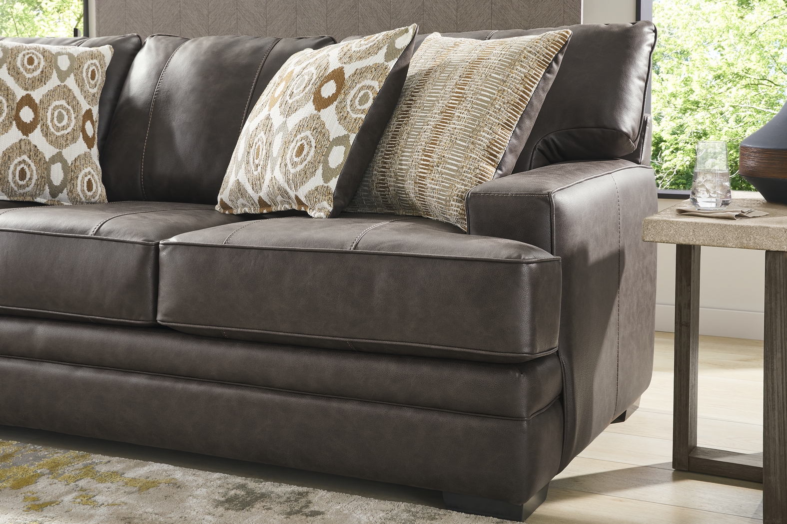 Hattingly Brown Sofa - Thumbnail - Image 3