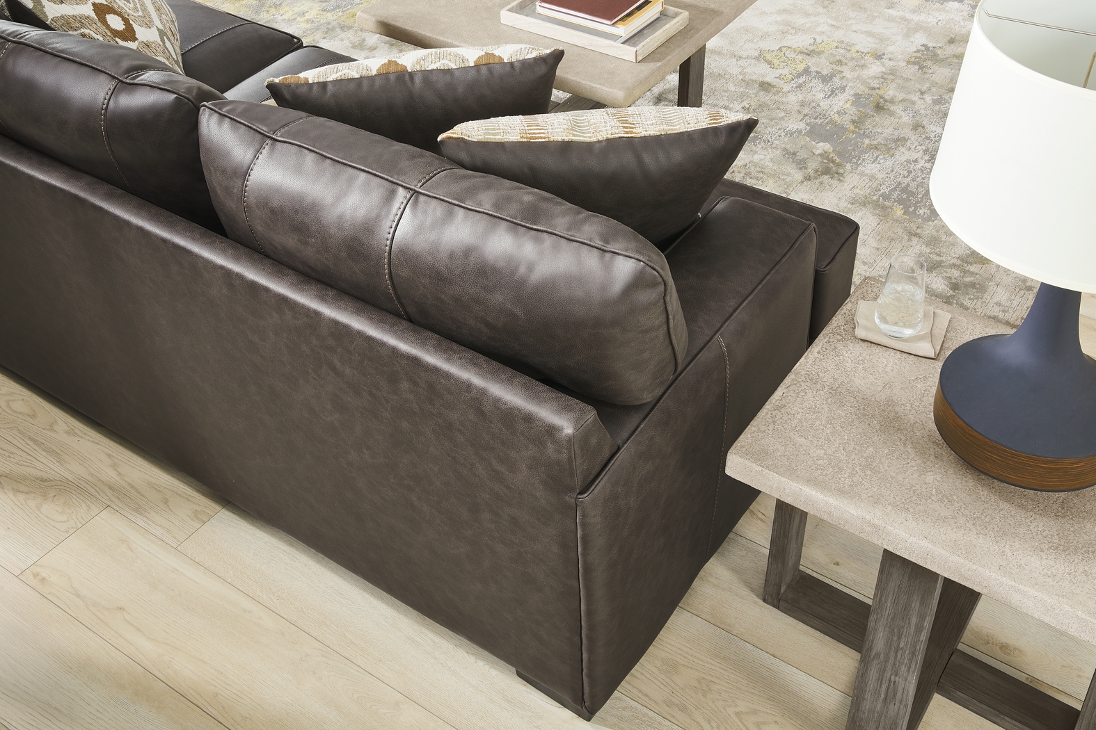 Hattingly Brown Sofa - Thumbnail - Image 7