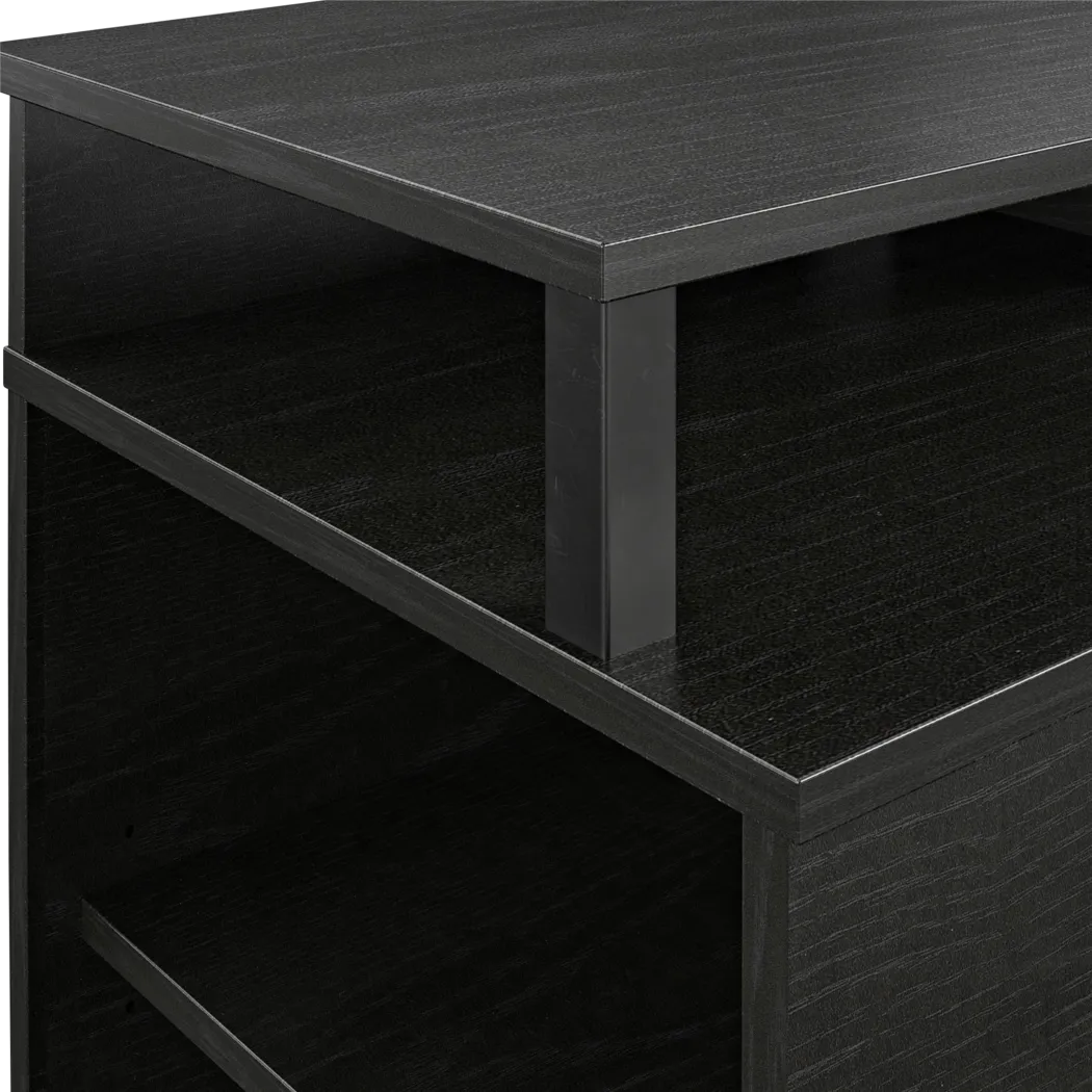 Haugo Black 59 in Console with Electric Fireplace - Thumbnail - Image 3