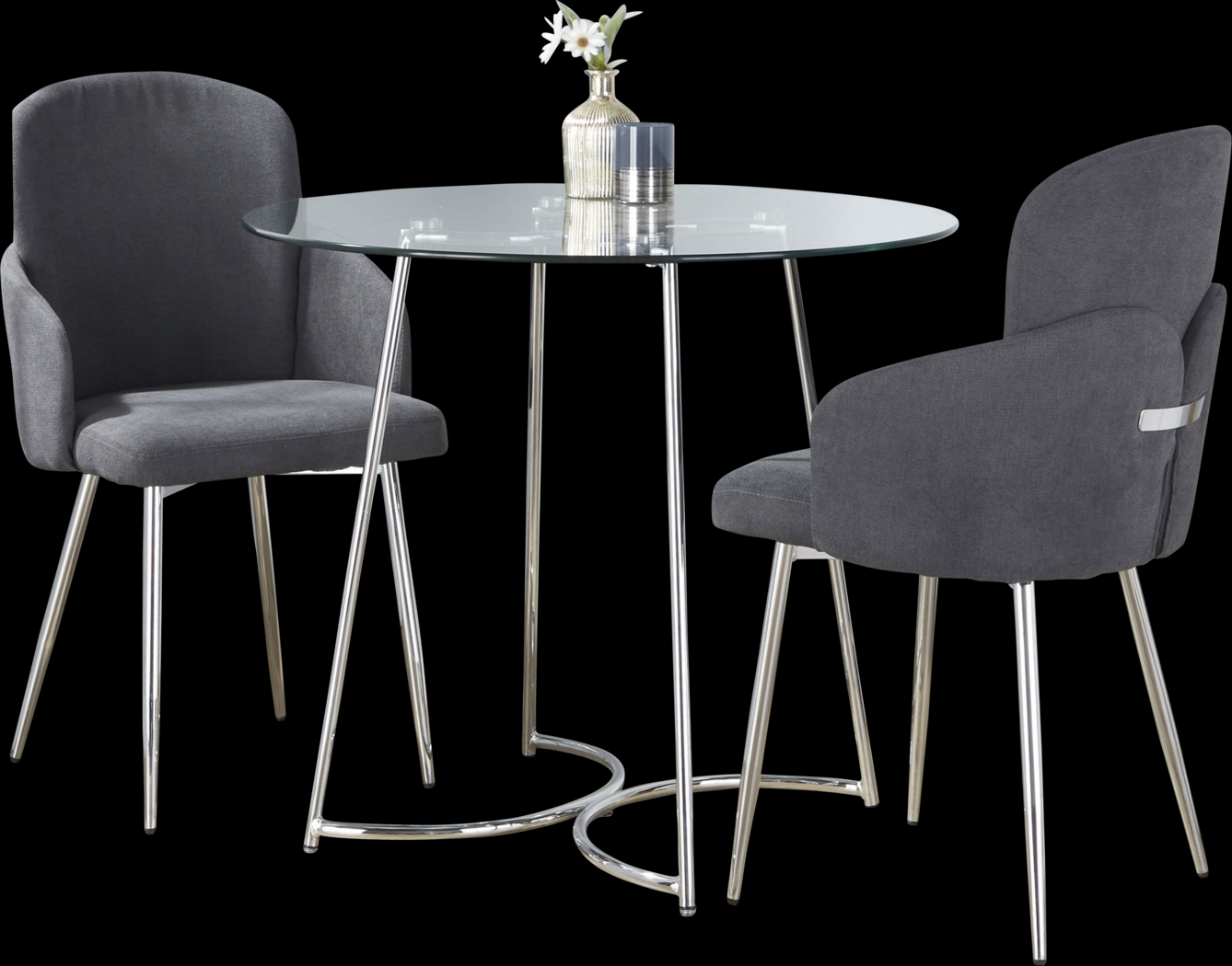 Haurt Gray 3 Pc Dining Set - Thumbnail - Image 3