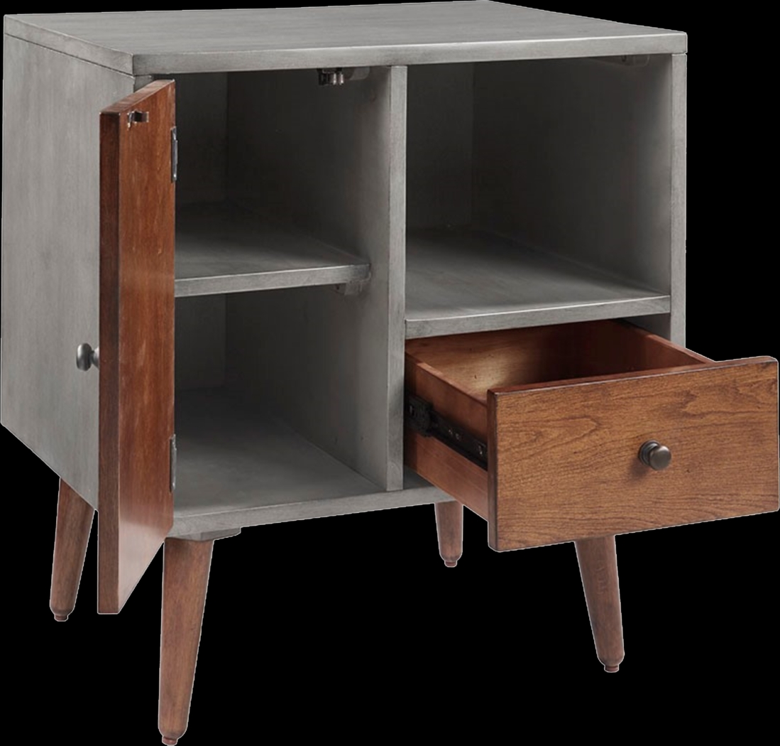 Hauteur Gray Nightstand - Thumbnail - Image 4