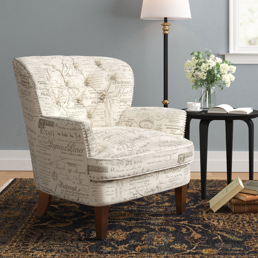 Hauteur White Accent Chair - Thumbnail - Image 2