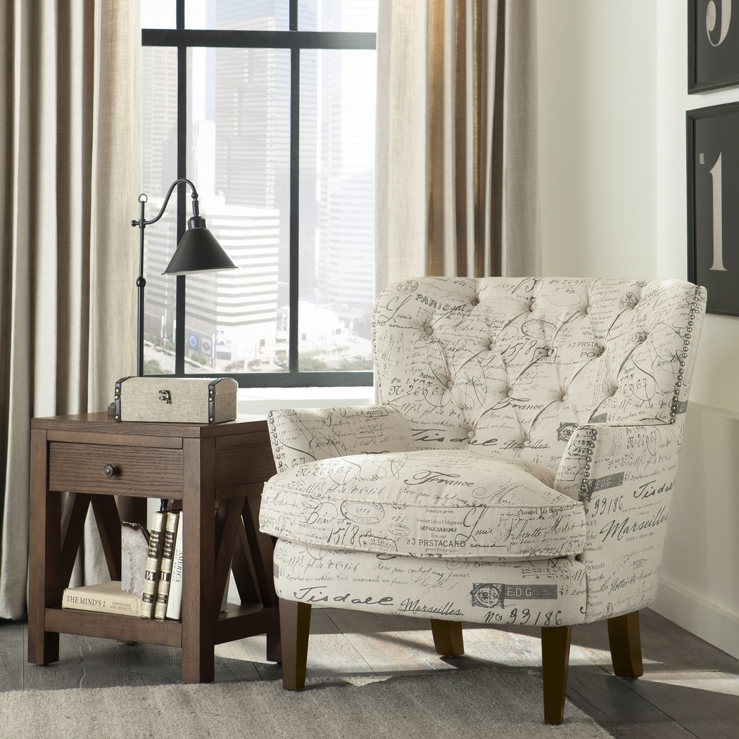 Hauteur White Accent Chair - Thumbnail - Image 3