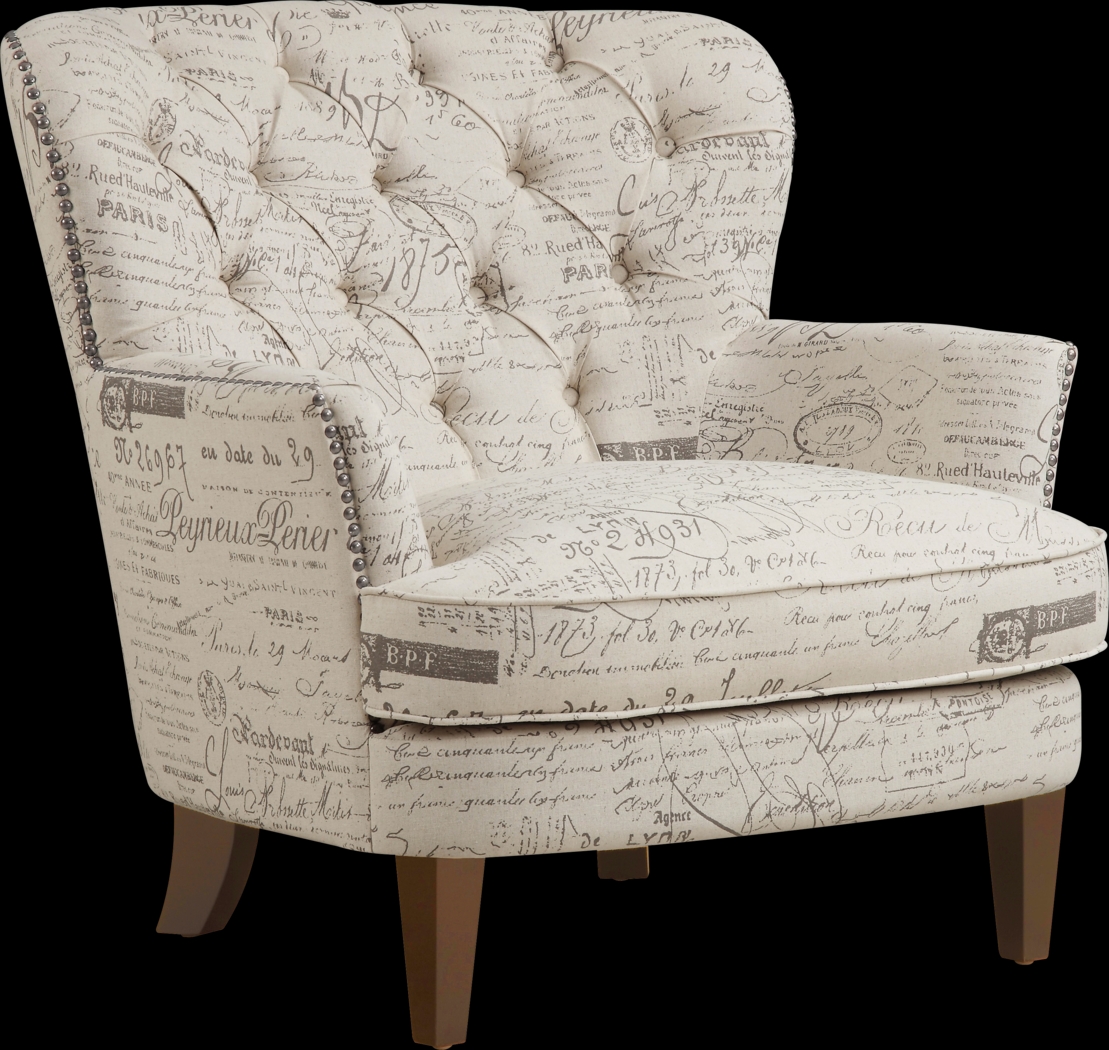 Hauteur White Accent Chair - Thumbnail - Image 1