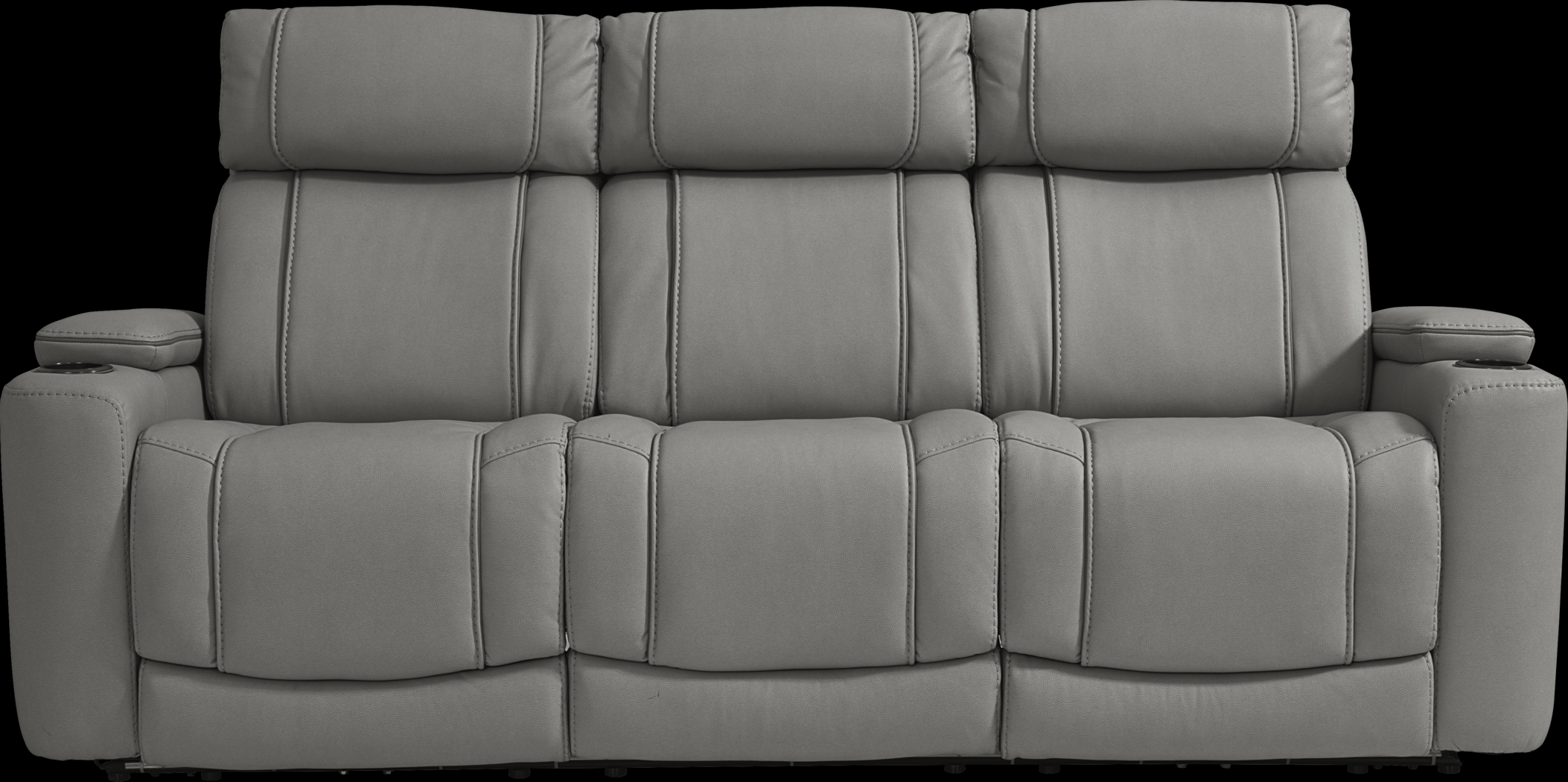 Haven Point Charcoal Dual Power Reclining Sofa - Thumbnail - Image 3