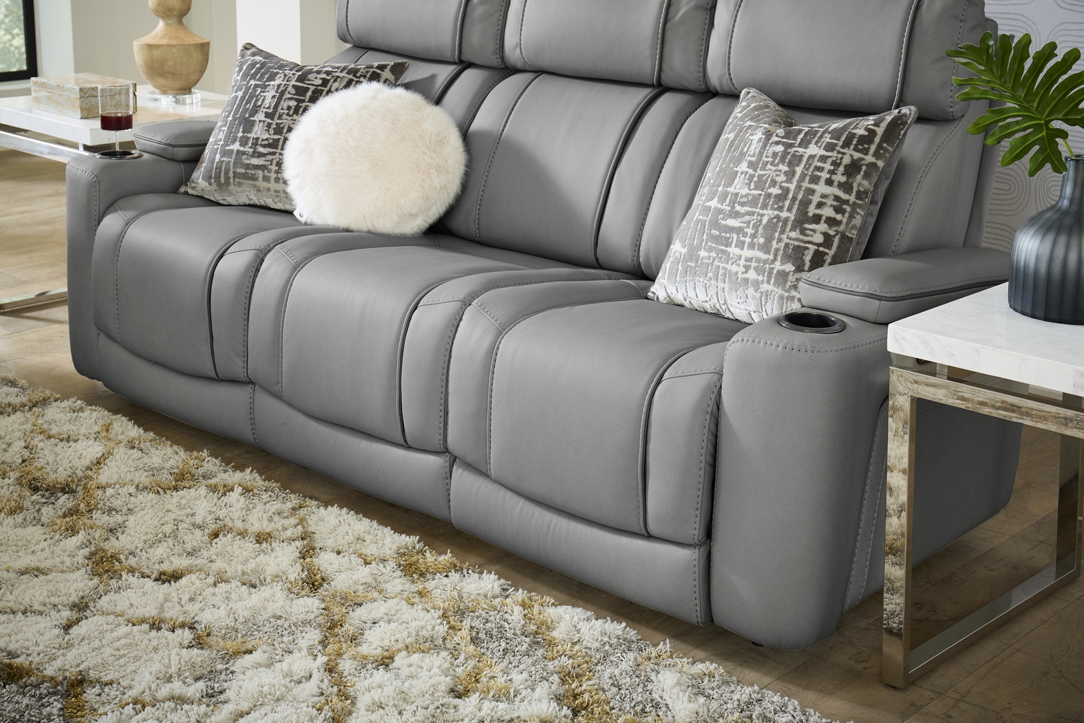 Haven Point Charcoal 2 Pc Living Room with Dual Power Reclining Sofa - Thumbnail - Image 6