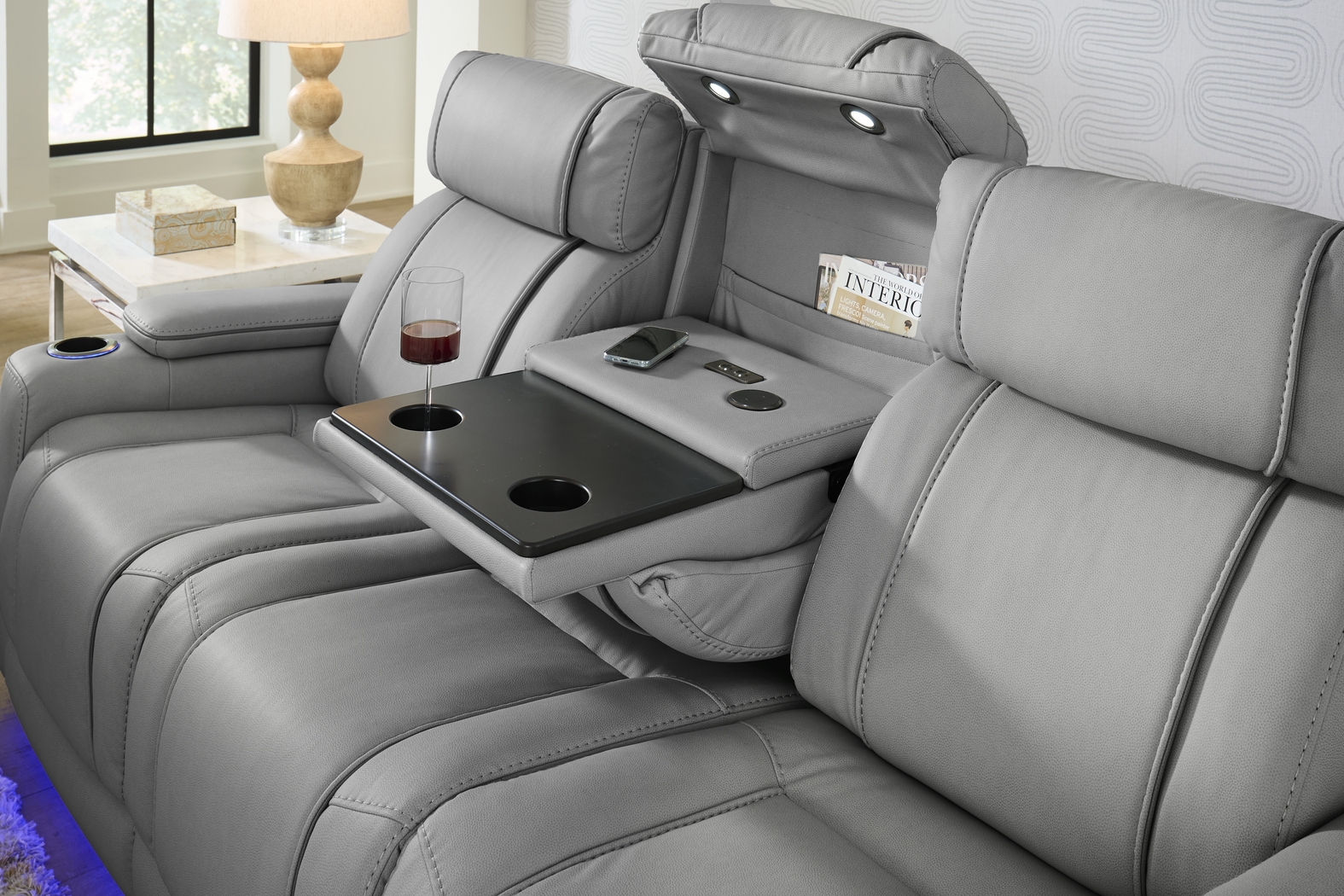 Haven Point Charcoal 2 Pc Living Room with Dual Power Reclining Sofa - Thumbnail - Image 8