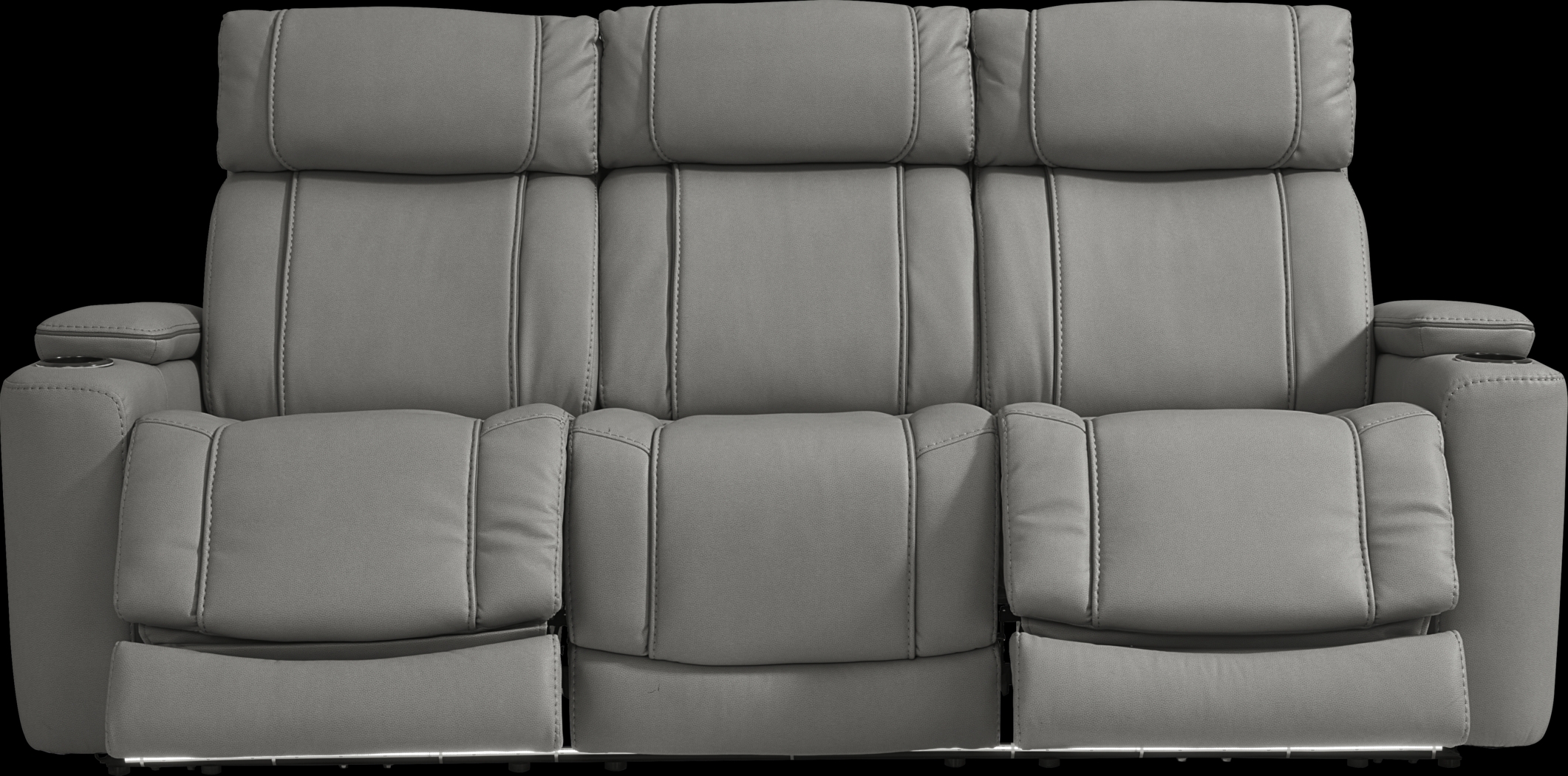 Haven Point Charcoal Dual Power Reclining Sofa - Thumbnail - Image 1