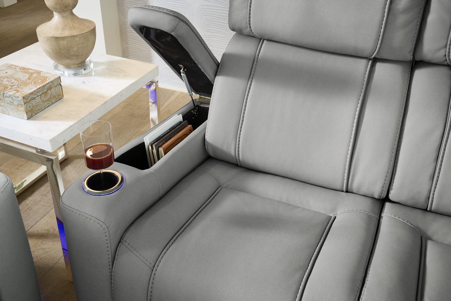 Haven Point Charcoal Loveseat - Thumbnail - Image 4