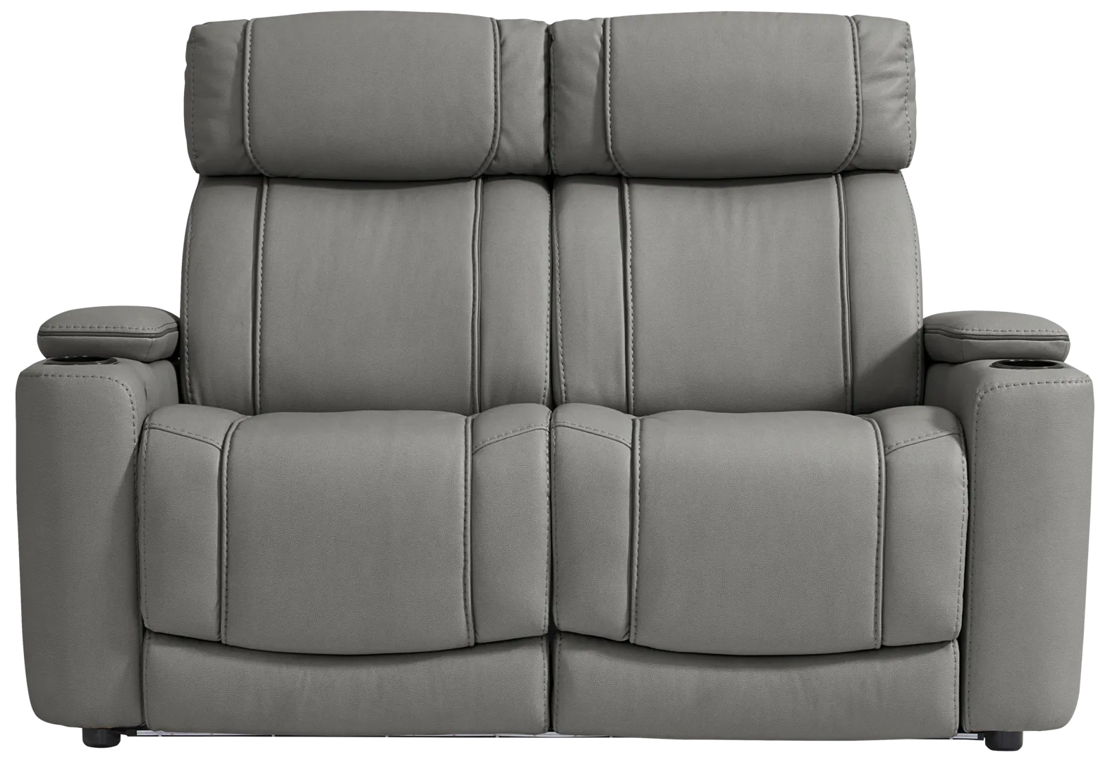 charcoal stationary loveseat