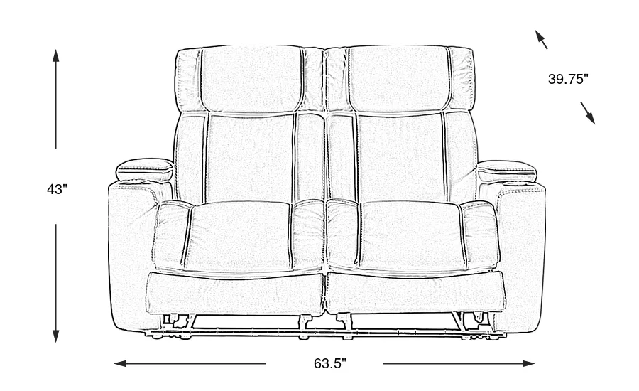 Dimension Image. Please refer to the Dimension Tab on this page for dimension details.