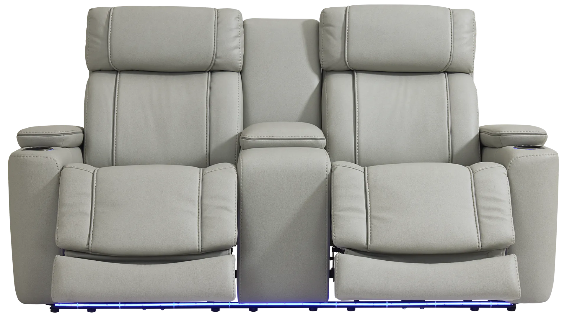 platinum dual power reclining console loveseat