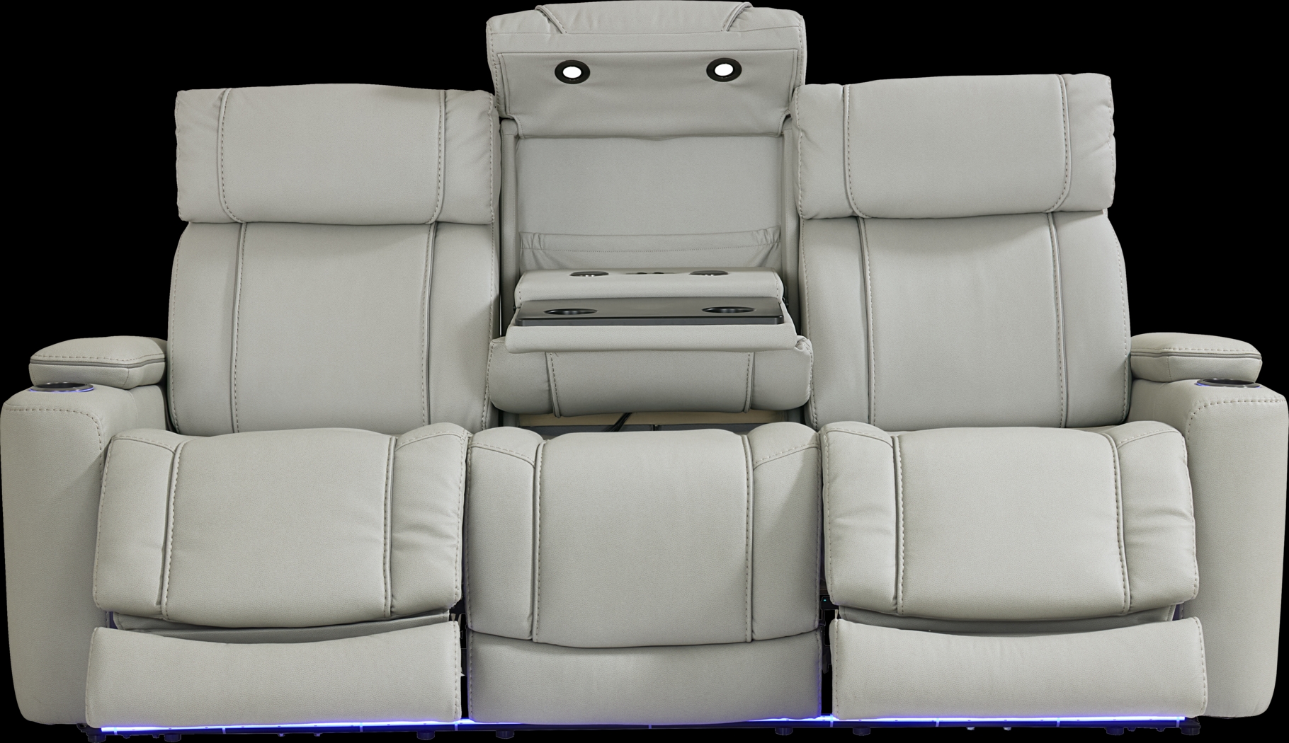 Haven Point Platinum Dual Power Reclining Sofa - Thumbnail - Image 4