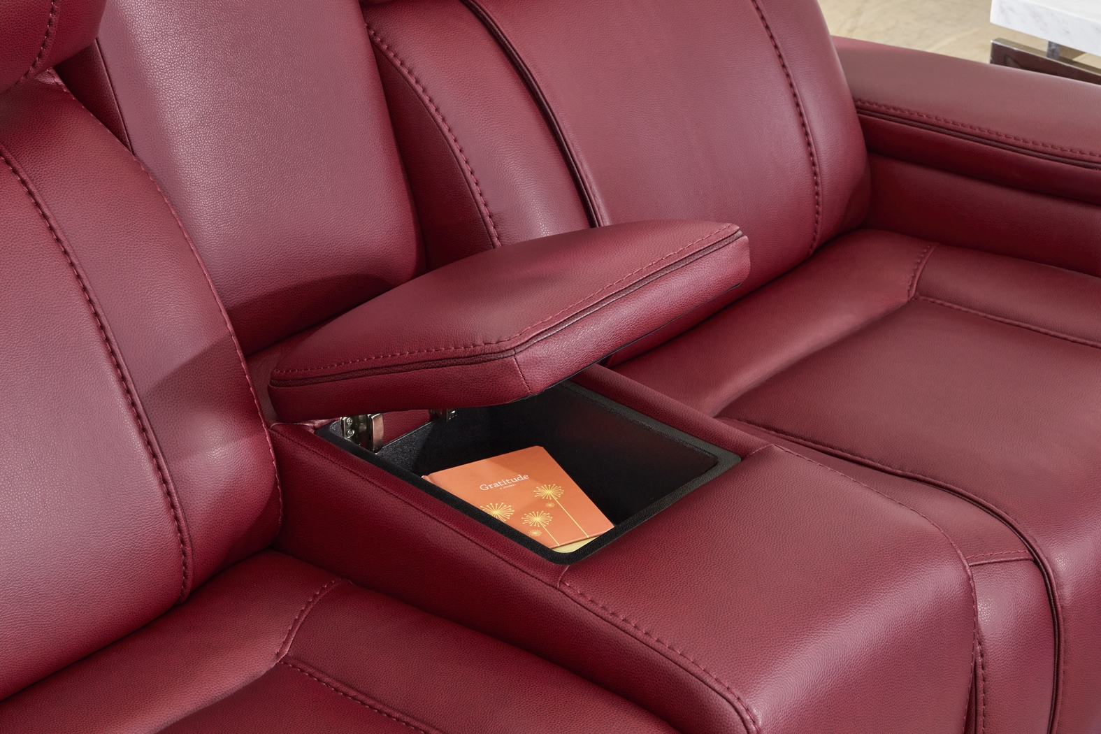 Haven Point Red 2 Pc Dual Power Reclining Living Room - Thumbnail - Image 14