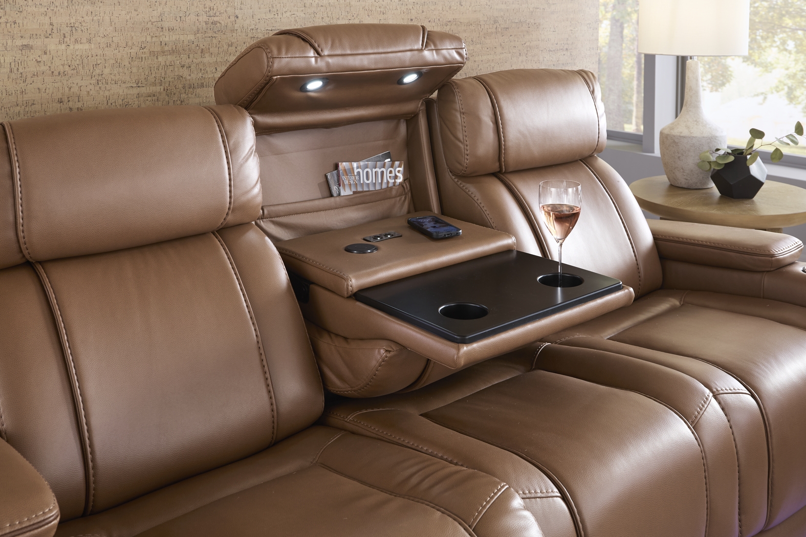 Haven Point Saddle 7 Pc Dual Power Reclining Living Room - Thumbnail - Image 8