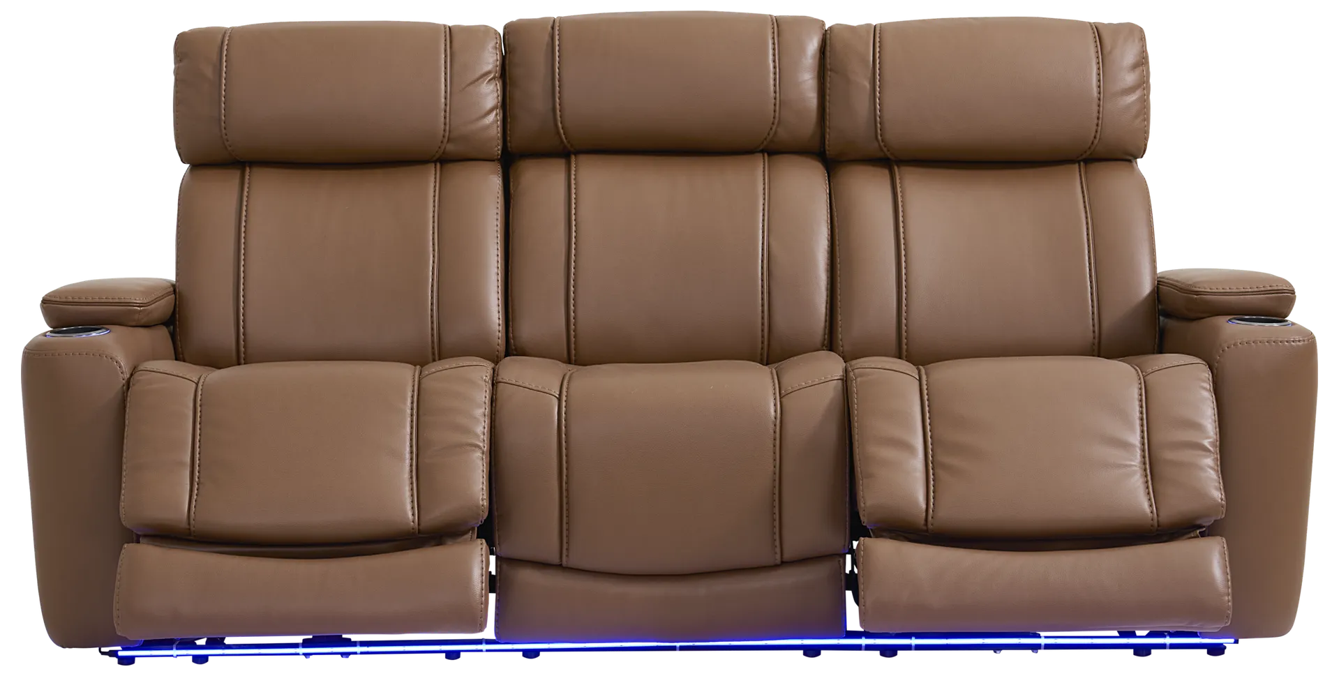 saddle dual power reclining sofa