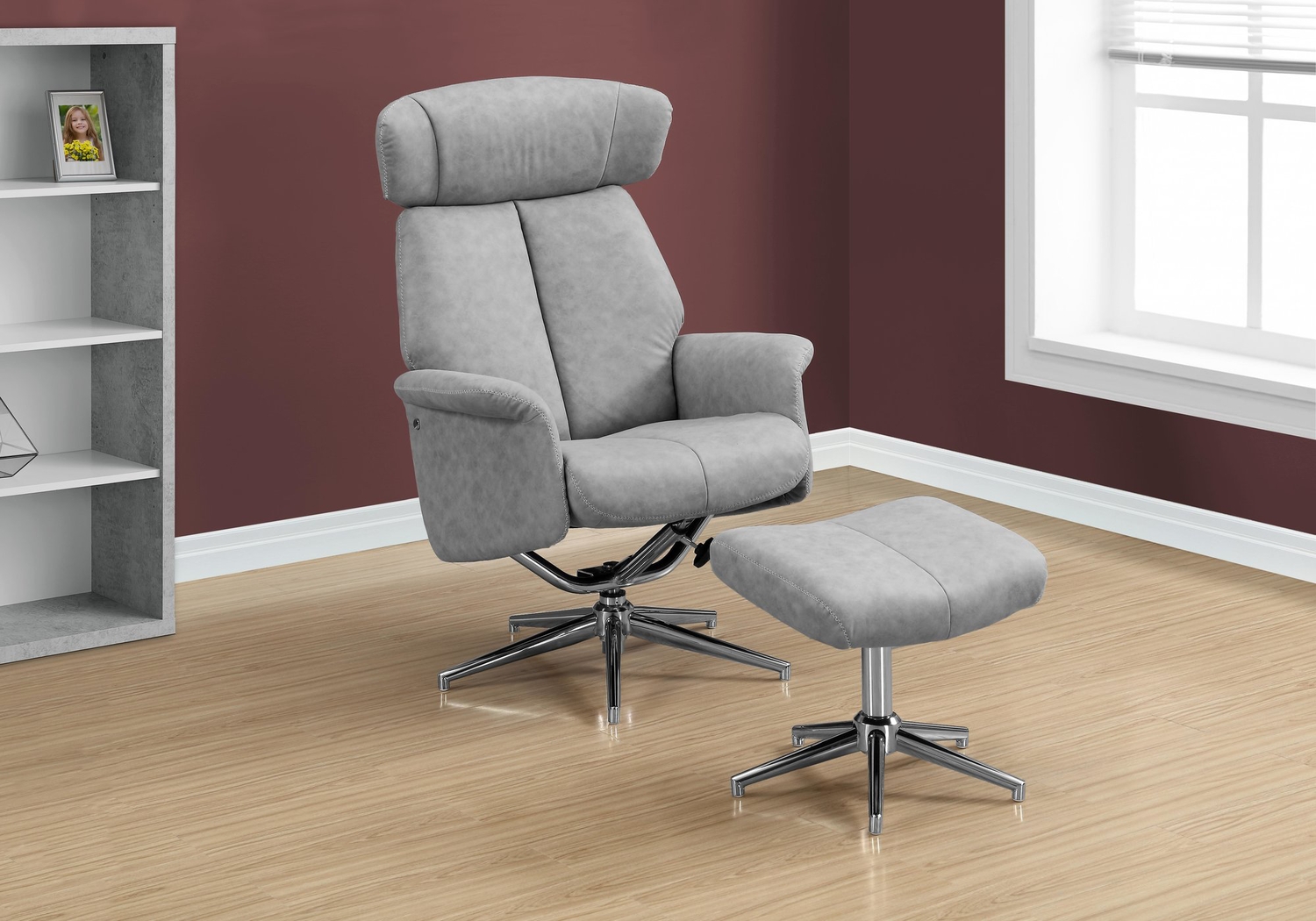 Havenpark Gray Accent Chair - Thumbnail - Image 2