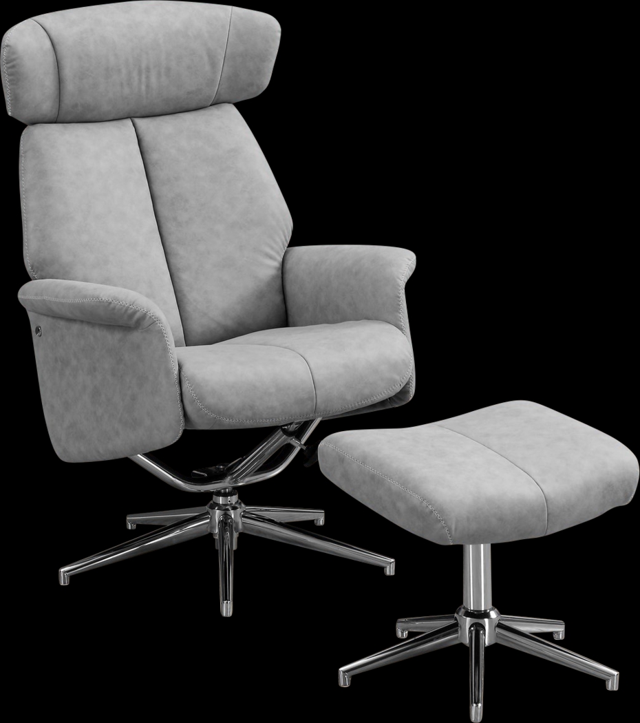 Havenpark Gray Accent Chair - Thumbnail - Image 1
