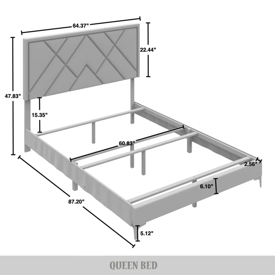 Havenway Black Queen with 2 Nightstands - Thumbnail - Image 6