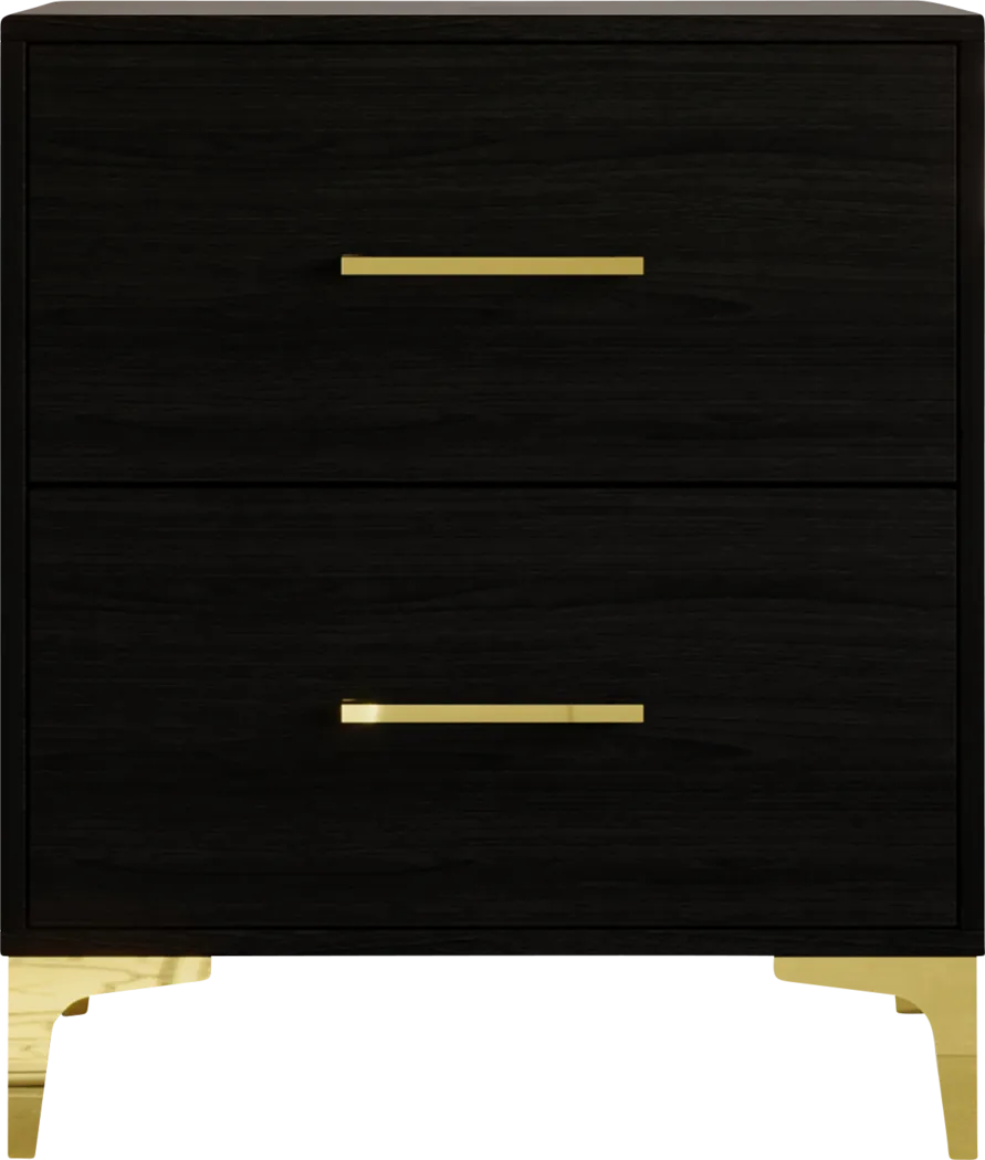 Havenway Black Queen with 2 Nightstands - Thumbnail - Image 7