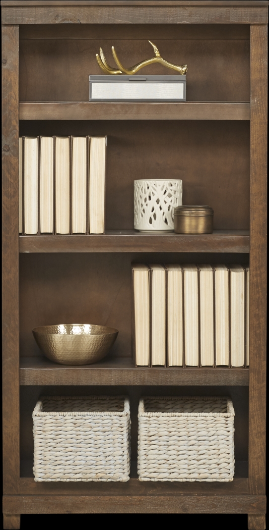 Havenwood Brown 4 Shelf Bookcase - Thumbnail - Image 1