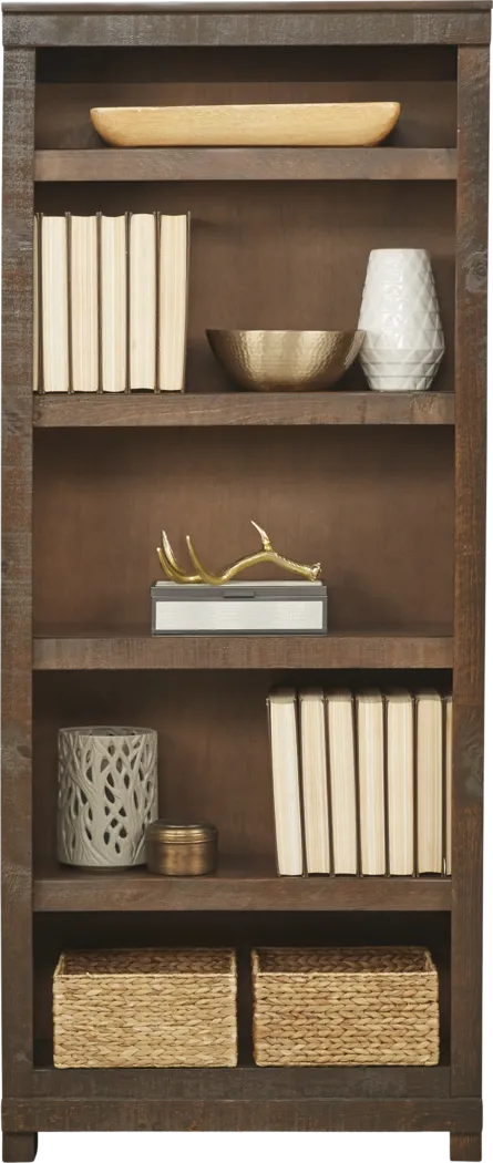 Havenwood Brown 5 Shelf Bookcase - Thumbnail - Image 1