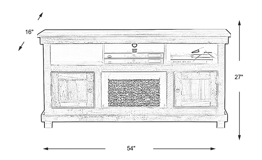 Dimension Image. Please refer to the Dimension Tab on this page for dimension details.