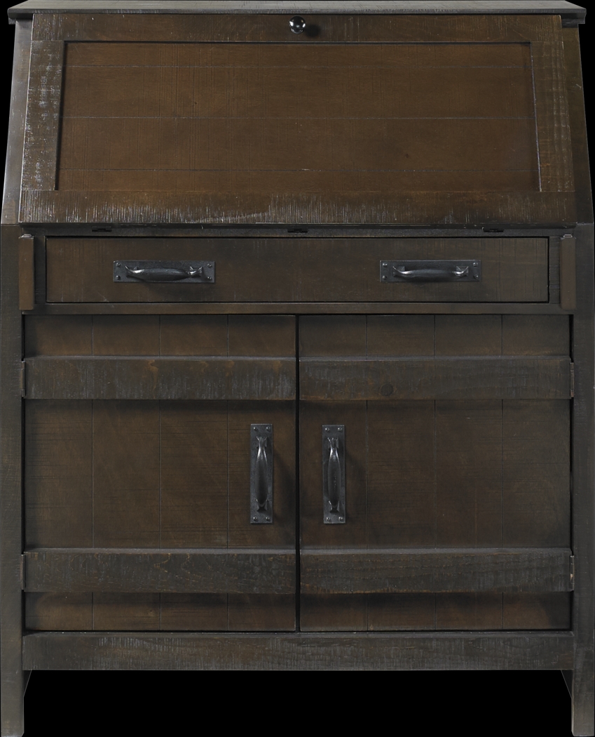 Havenwood Brown Drop Lid Desk - Thumbnail - Image 1