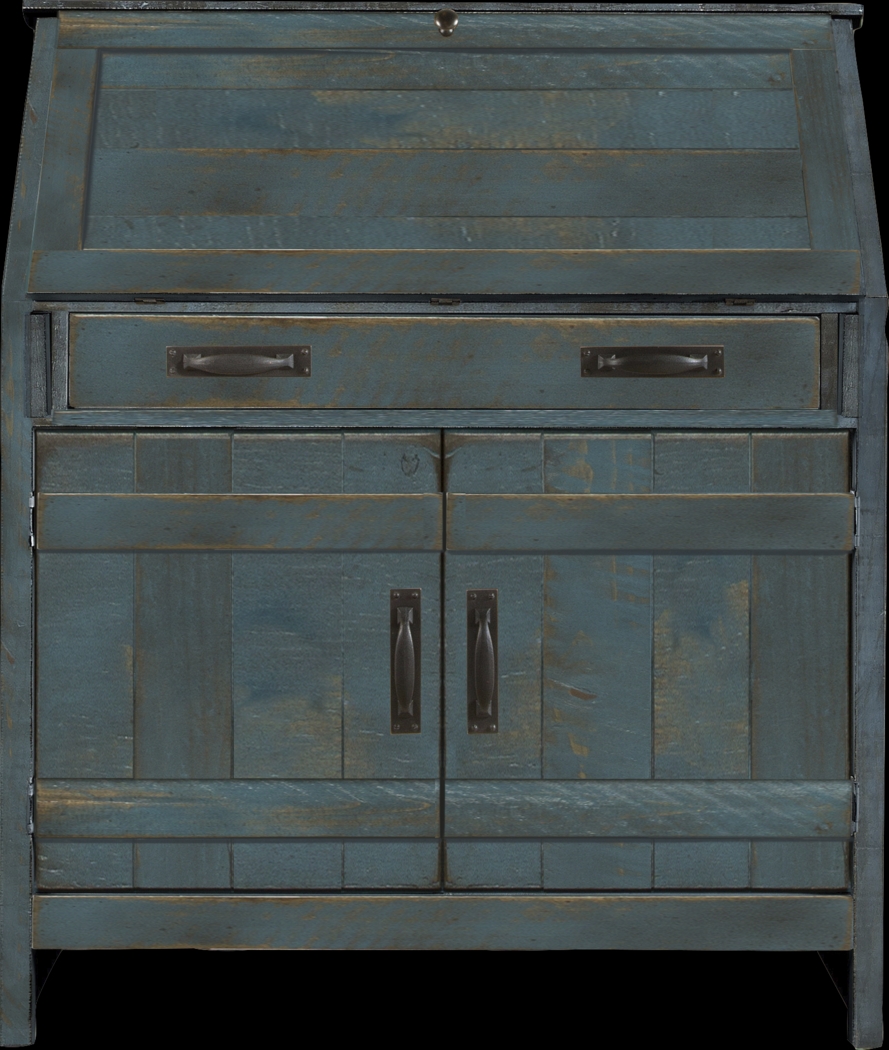 Havenwood Denim Drop Lid Desk - Thumbnail - Image 1