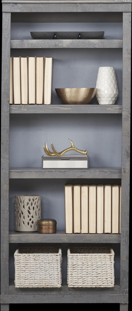 Havenwood Gray 5 Shelf Bookcase - Thumbnail - Image 1