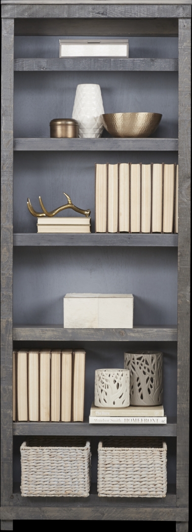 Havenwood Gray 6 Shelf Bookcase - Thumbnail - Image 1