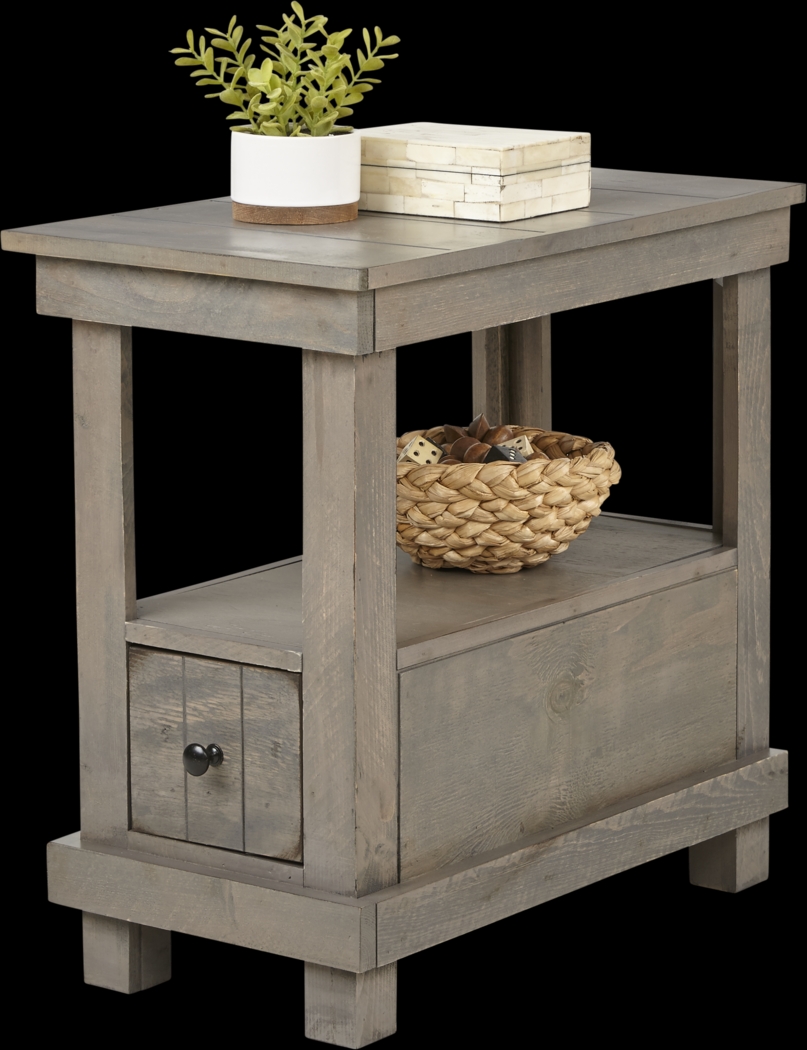 Havenwood Gray Chairside Table - Thumbnail - Image 2