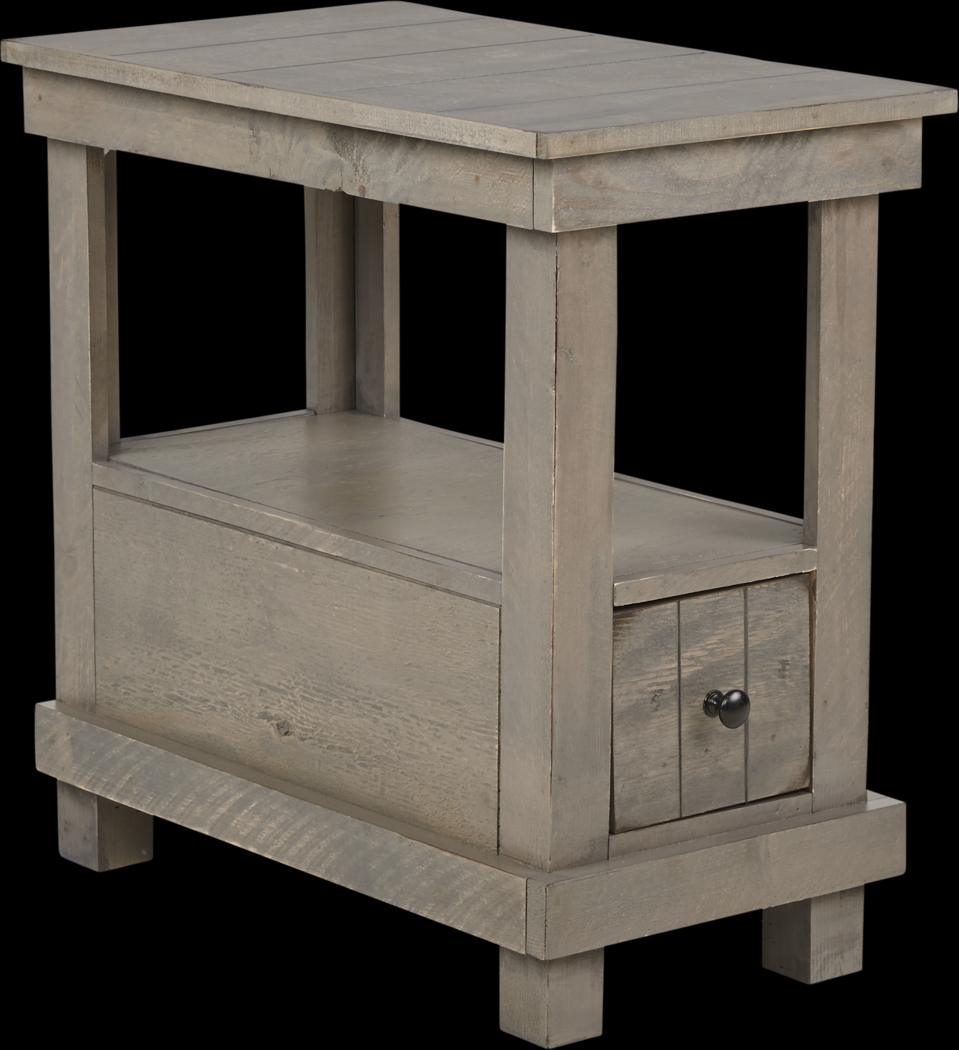 Havenwood Gray Chairside Table - Thumbnail - Image 1